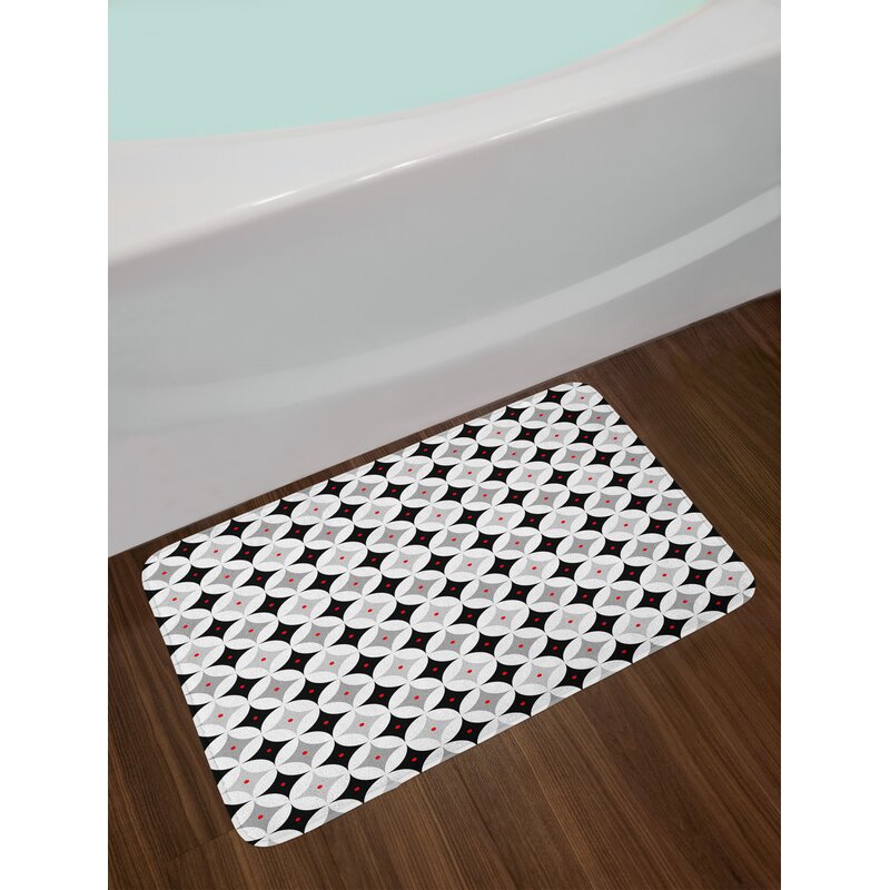 East Urban Home Ambesonne Mid Century Bath Mat By Retro Styled