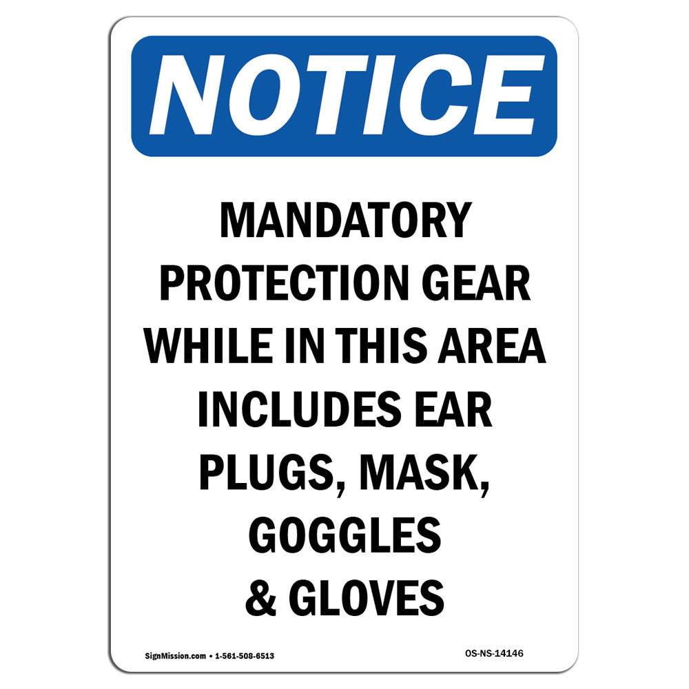 SignMission Mandatory Protection Gear While Sign Wayfair