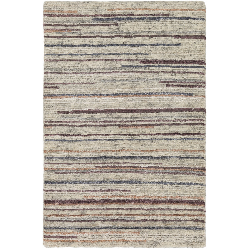 Red Barrel Studio Bolger Hand Knotted Cotton Wool Peach Burnt Orange Area Rug Wayfair