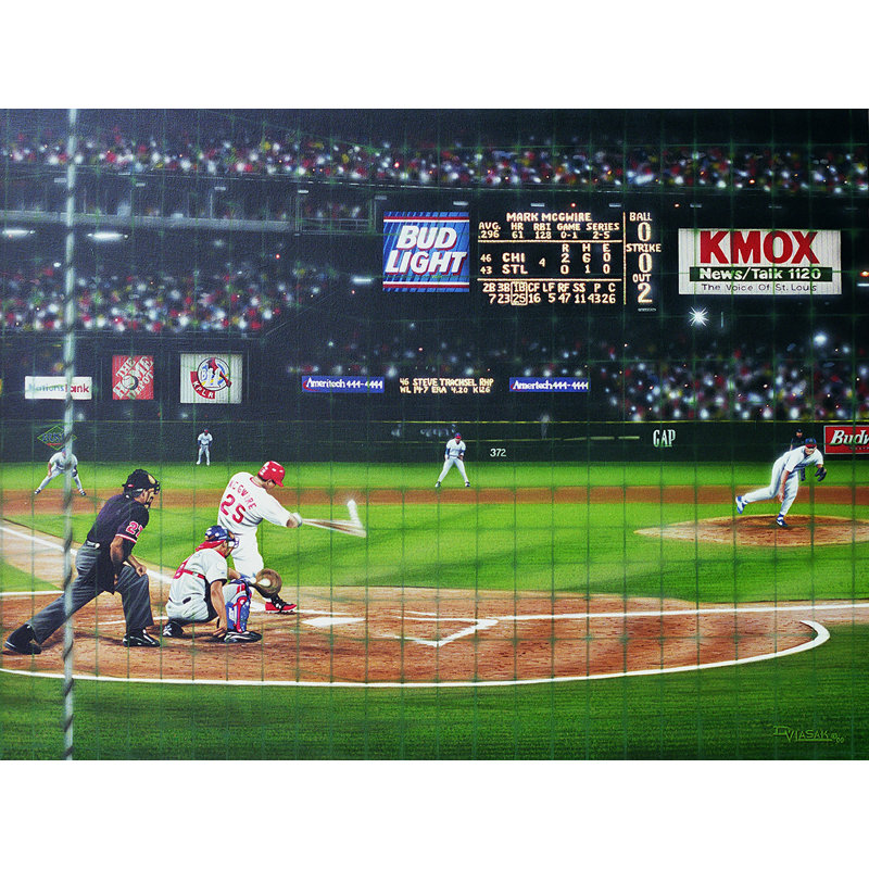 East Urban Home Mark Mcgwire St Louis Cardinals Oil Painting