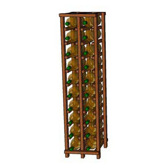 Rebrilliant Lurmont Series 20 Bottle Floor Wine Bottle Rack Wayfair