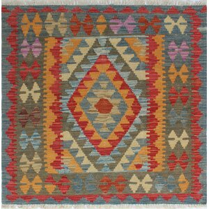 One-of-a-Kind Vallejo Kilim Ceylin Hand-Woven Wool Gold Area Rug