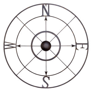 Retro Compass Rose Wall Du00e9cor