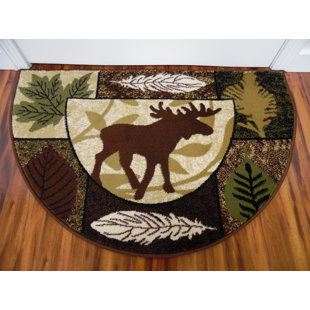 Vasquez Color Blocks Green/Brown Indoor/Outdoor Area Rug by Millwood Pines Cool