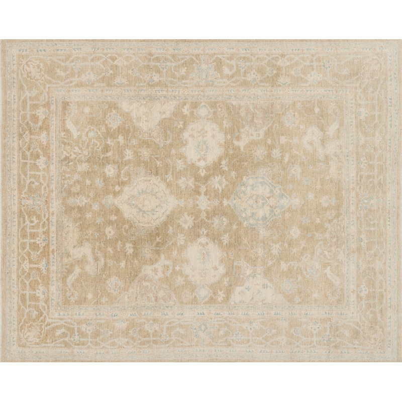 Loloi Rugs Kingsley Oriental HandKnotted Wool Beige Area Rug Perigold