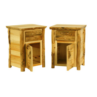 Go to store & view more images Rustic Artsâ„¢™ 1 Drawer Nightstand by Mountain Woods Furniture