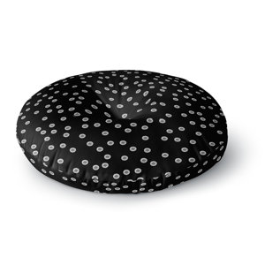 Skye Zambrana 'Watercolor Dots' Round Floor Pillow