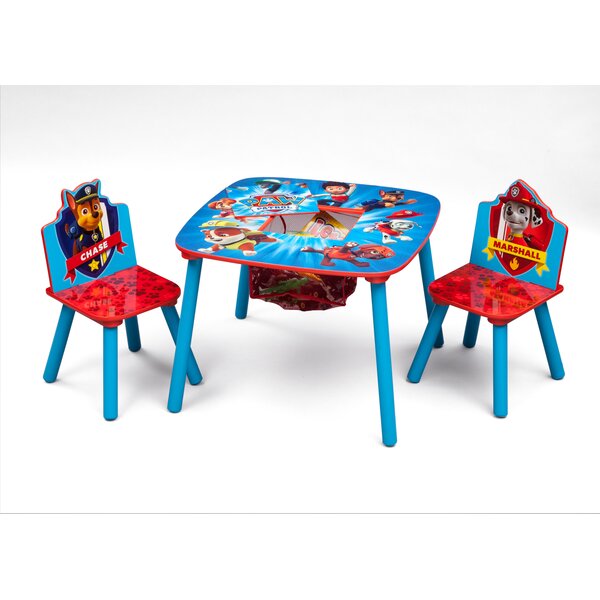 Sambro PWP9-Y17-4144-1 Paw Patrol Girls Sit and Colour Table and Chair Set Multi