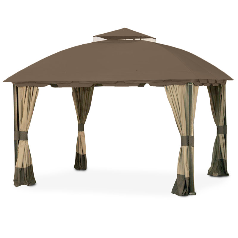 South Hampton Gazebo Replacement Canopy Color: Nutmeg, Material: Riplock 350 Fabric