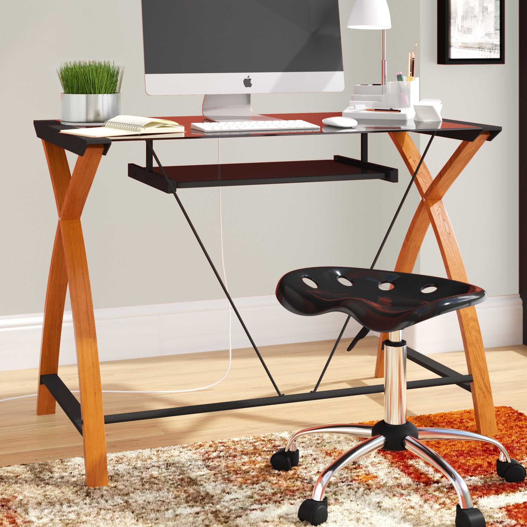 Wrought Studio Sturminster Computer Desk Reviews Wayfair