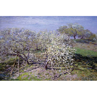 Buyenlarge Spring Fruit Tees In Bloom By Claude Monet Painting
