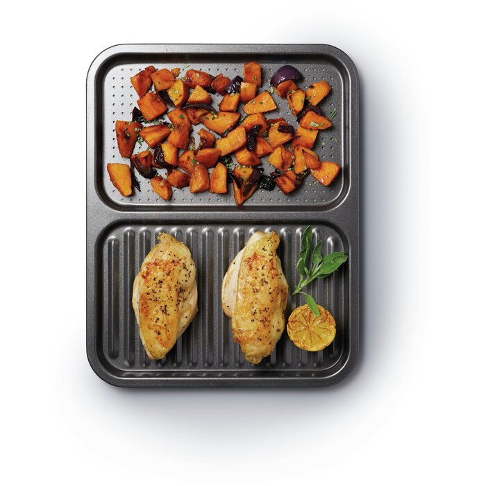 wayfair.co.uk | Non-Stick 2-in-1 Divided Crisping Tray