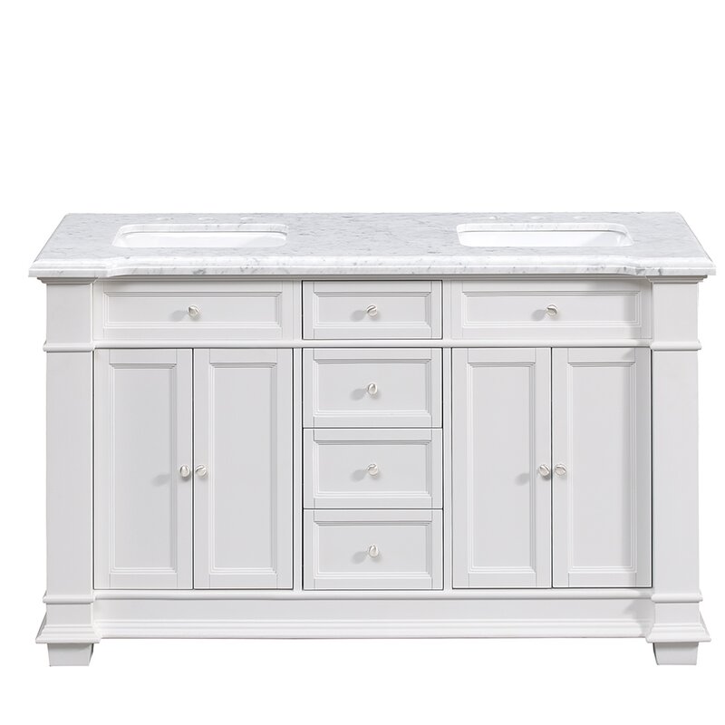 Darby Home Co Riccardo 60 Double Bathroom Vanity Set Reviews Wayfair