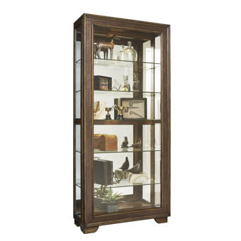 Philip Reinisch Co Vermeer Lighted Curio Cabinet Reviews Wayfair