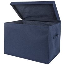 Blue Basics Wooden Toy Box