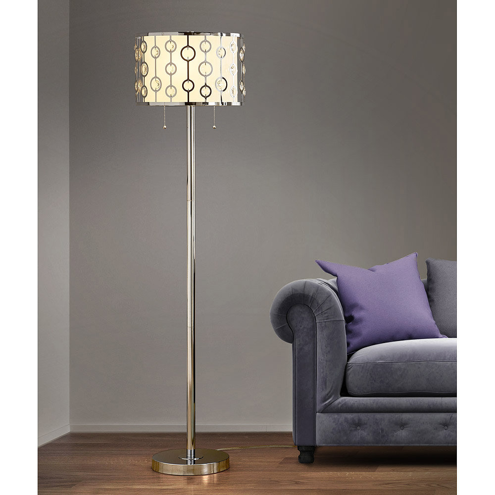glass pendant floor lamp