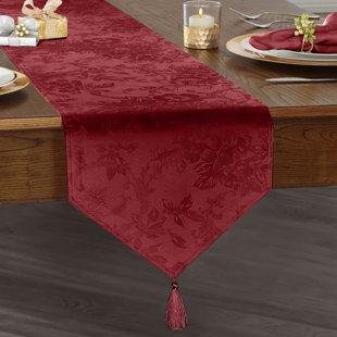 Tablecloths Runners Damask Jacquard Print Tableware Napkins Red 