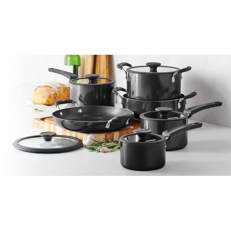 9 and 18 Piece Cookware Set Pots Pans Non Stick Cooking Aluminum Professional Ki 