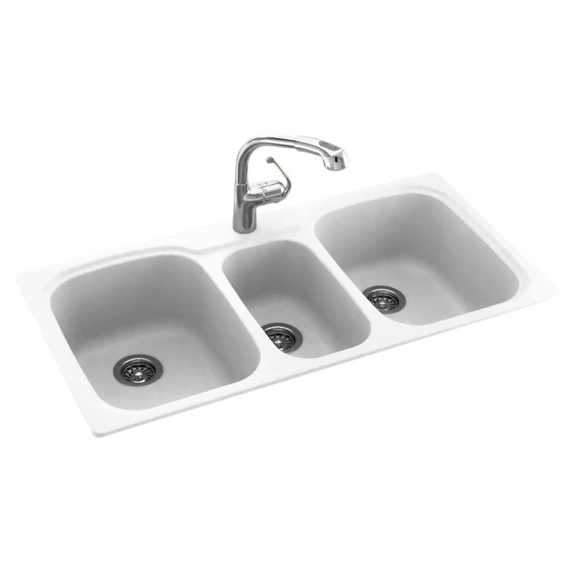 Swan Surfaces Swanstone Kitchen Sinks 44" L x 22" W Drop ...