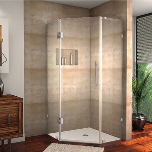 Neoscape Completely Frameless Neo-Angle Hinged Shower Enclosure