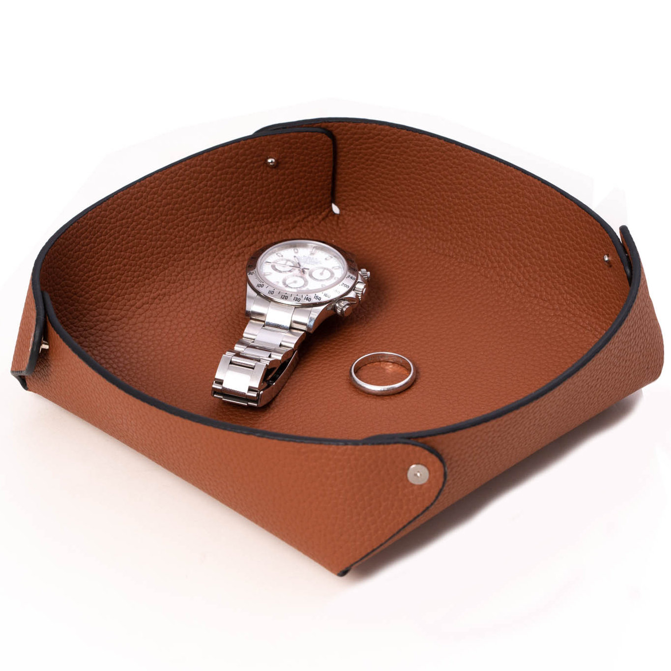 Winston Porter Fraire Leather/Faux Leather Tray Wayfair