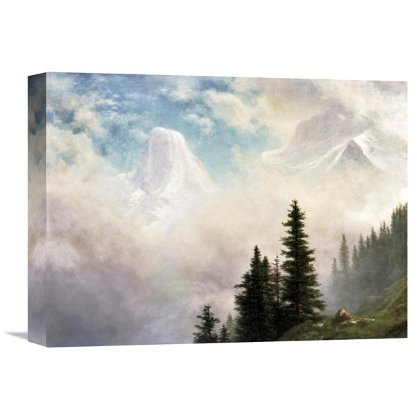 Global Gallery High In The Mountains By Albert Bierstadt