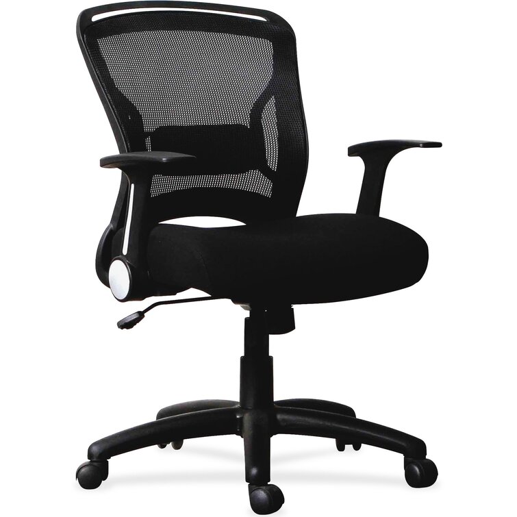 Lorell Weight Activated High-Back Suspension Chair Black 