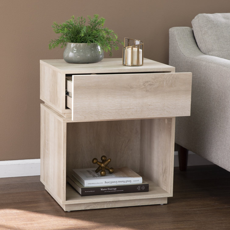 Latitude Run® Floor Shelf End Table with Storage and BuiltIn Outlets & Reviews Wayfair