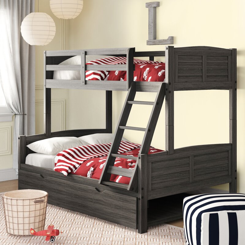 single bunk bed with trundle