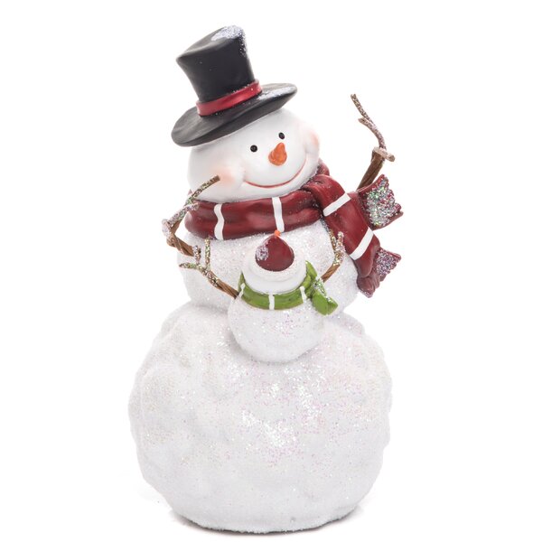 The Holiday Aisle Resin Snowman Figurine & Reviews | Wayfair