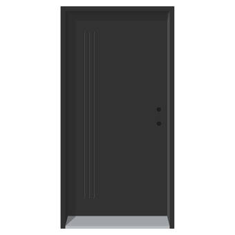Dusco Doors Alania Prefinished Steel Prehung Front Entry Doors Reviews Wayfair