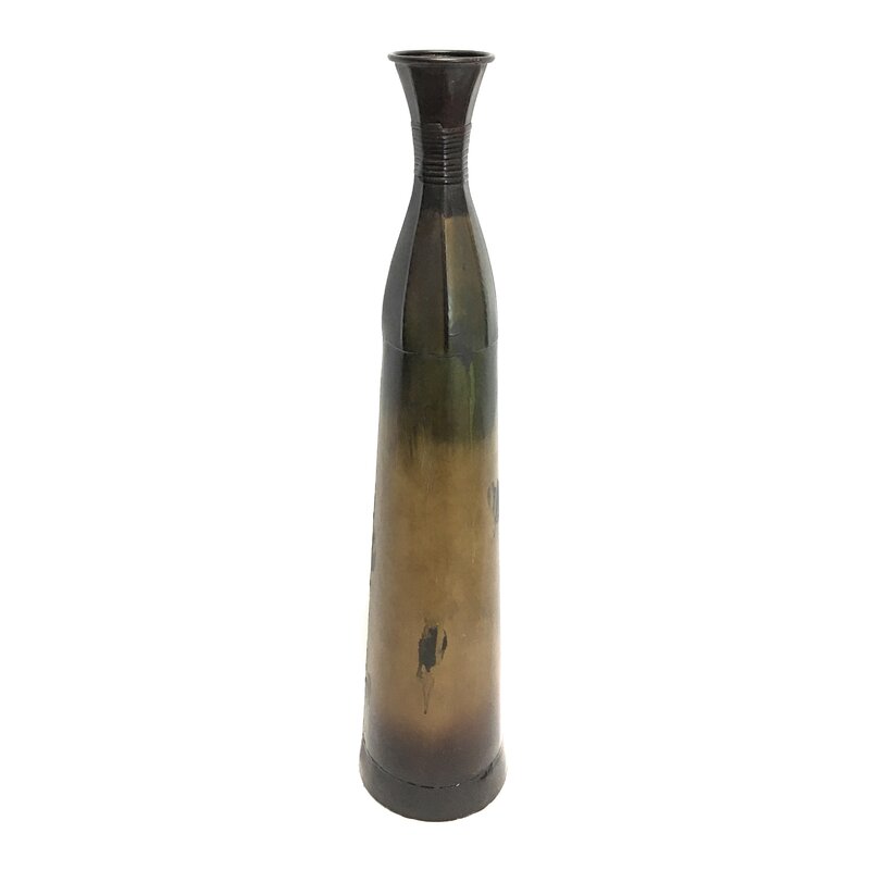 Bloomsbury Market Zielke Skinny Metal Floor Vase Wayfair