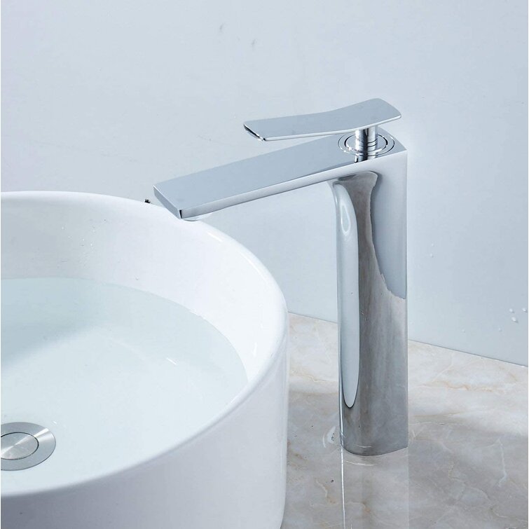 Bathroom Vessel Sink Faucet Chrome MixerTap Basin Sink Faucet Single Handle 