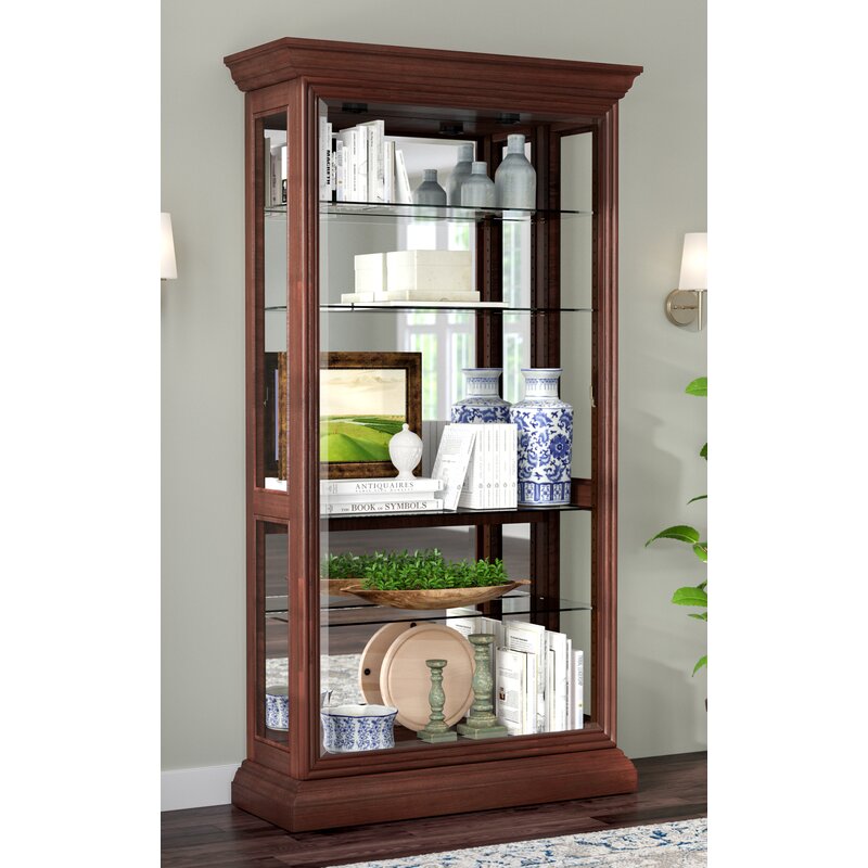 Darby Home Co Nancy Eden Lighted Curio Cabinet Reviews Wayfair