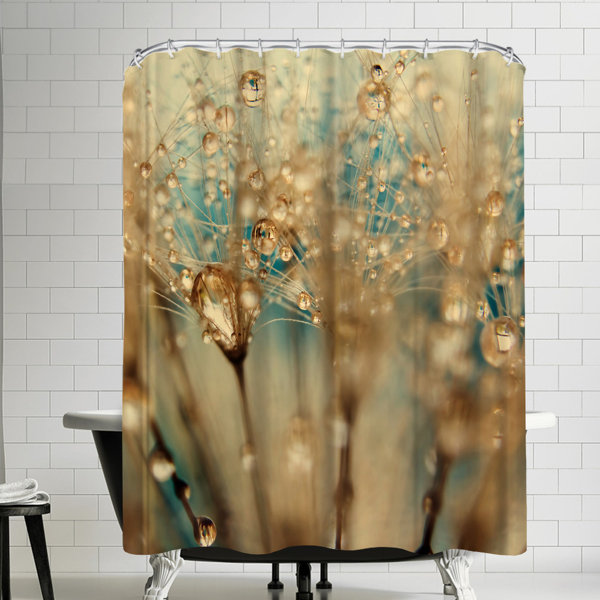 gold shower curtain