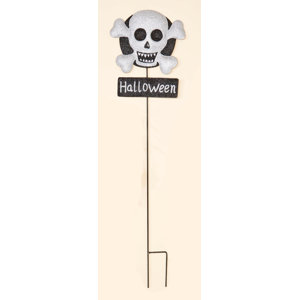 Welcome Skull Garden Stake