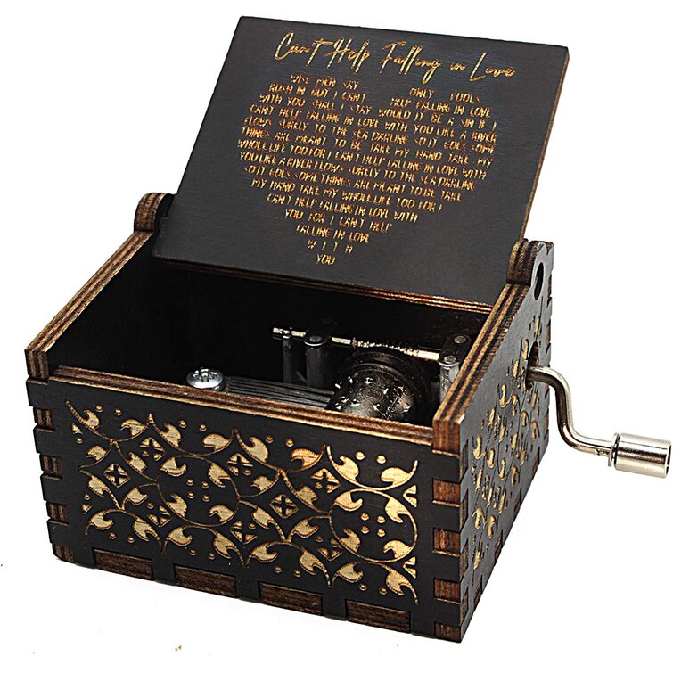 CAN'T HELP FALLING IN LOVE CLASSIC Rectangle jewelry Music Box