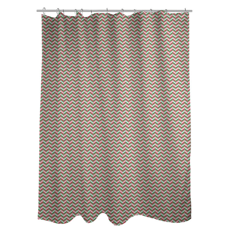 East Urban Home Chevron Single Shower Curtain Hooks