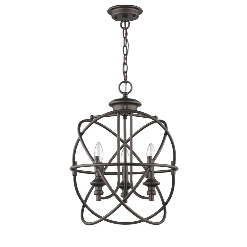 Laurel Foundry Modern Farmhouse Bouvet Industrial 3 Light Globe Bouvet Industrial 3 Light Globe Chandelier