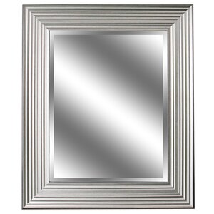 Wesolowski Silver Woodgrain Mirror