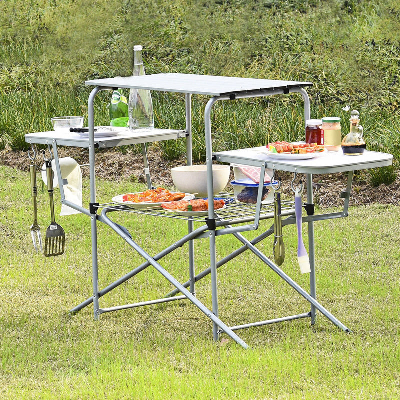 steel camping table