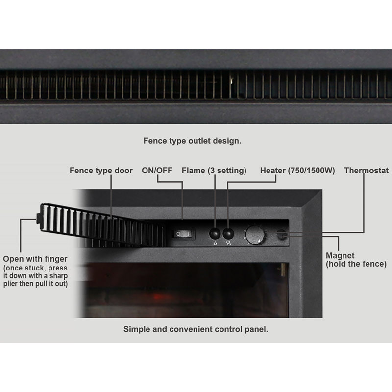 Loon Peak Armes Fireplace Insert Reviews Wayfair