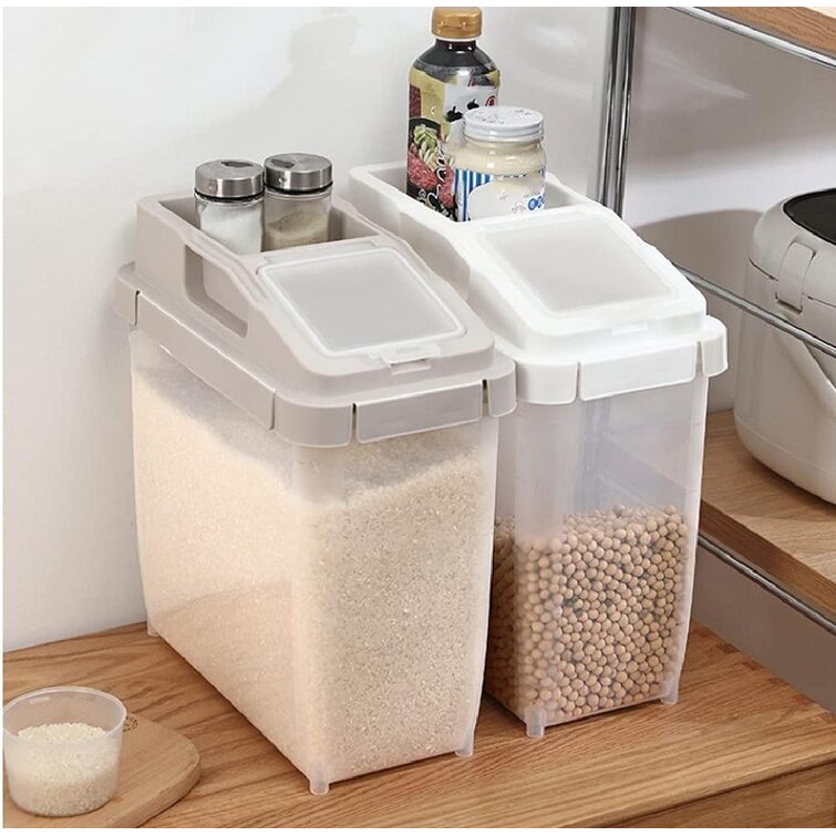 HANAMYA Rice Storage Container with Measuring Cup - On Sale - Bed Bath &  Beyond - 38200117