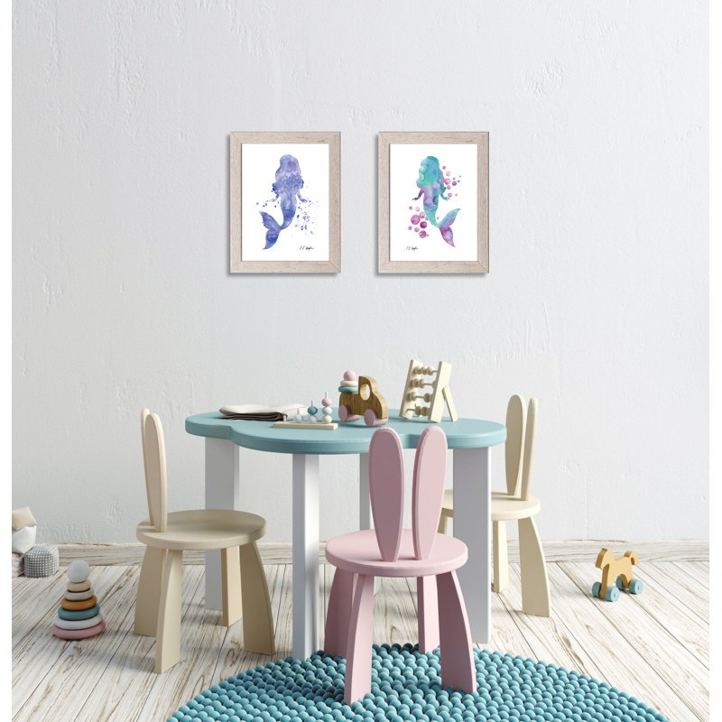 16-Piece Mermaid Under The Sea Clear Foil Accented Stickers