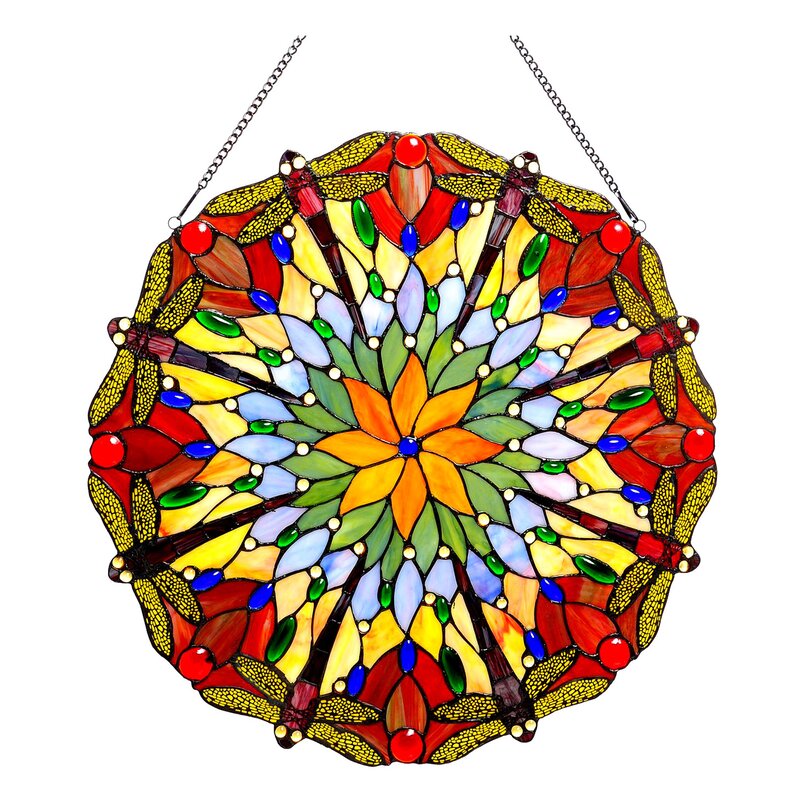 Astoria Grand Tiffany Glass Window Panel & Reviews 