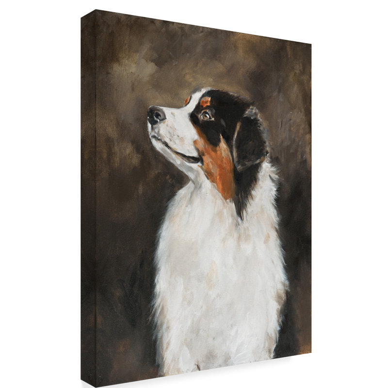 Winston Porter Australian Shepherd Abstract Acrylic Painting