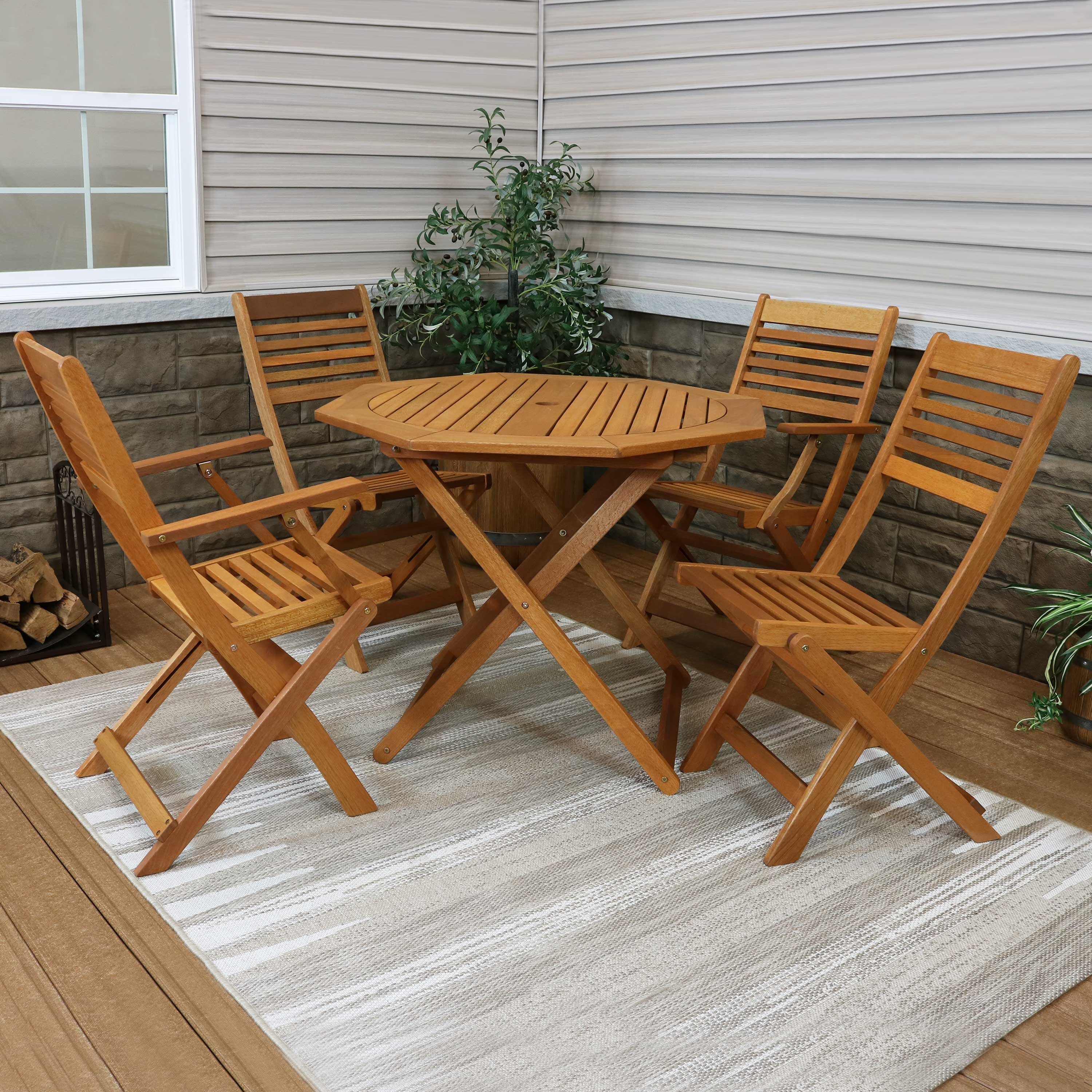 5 piece folding dining set