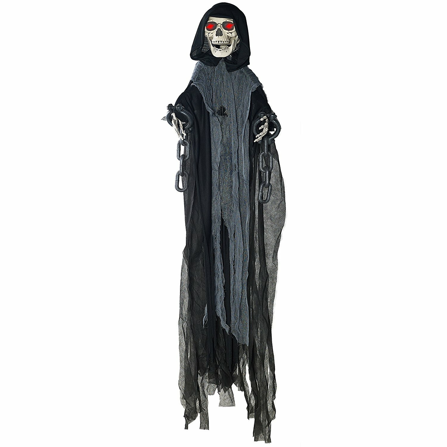 The Holiday Aisle® Animated Hanging Grim Reaper Skull with Shackles ...
