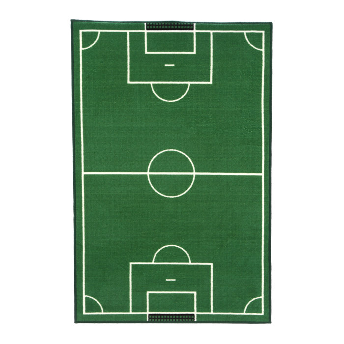 Fun Rugs Time Soccer Field Sports Area Rug Reviews Wayfair Ca Fun Time Soccer Field Sports Area Rug