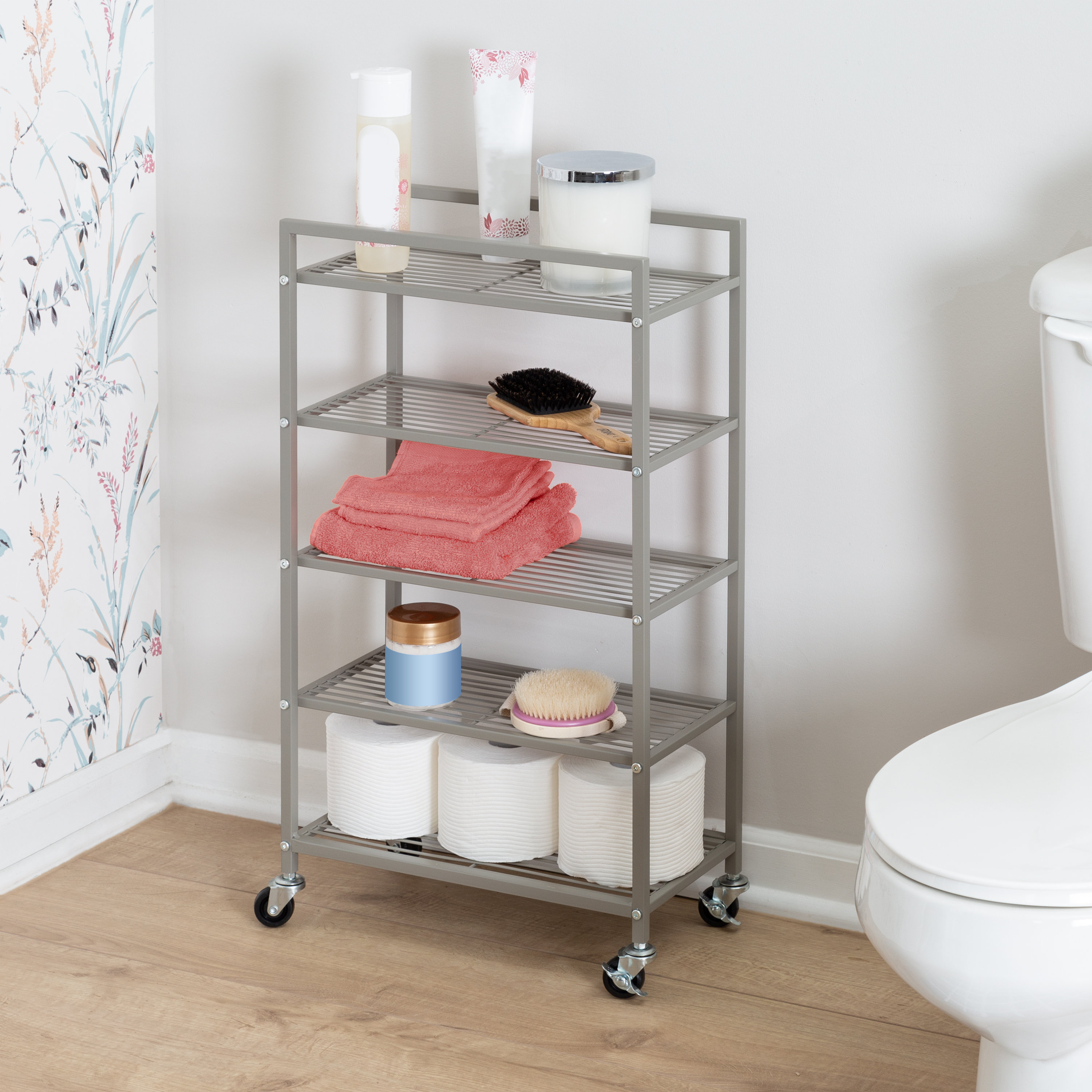 Honey Can Do Rolling Bathroom Storage Cart And Reviews Wayfair